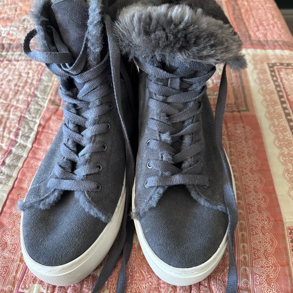 UGG Women's Charcoal High-Top Sneakers - Picture 8 of 9